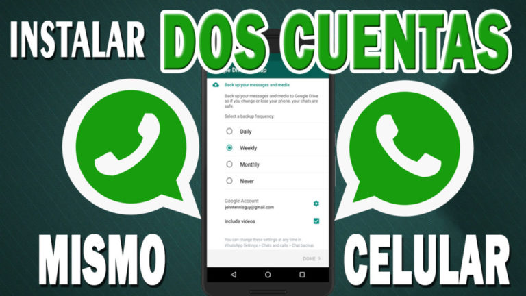 dos cuentas wasap