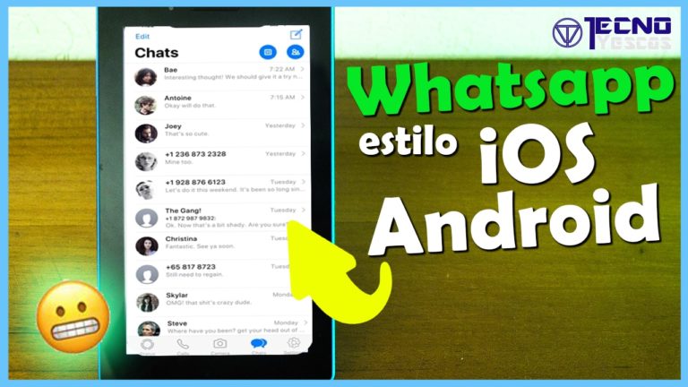 whatsapp estilo iphone