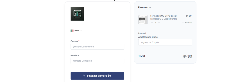 plantilla dc3 stps excel